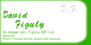 david figuly business card